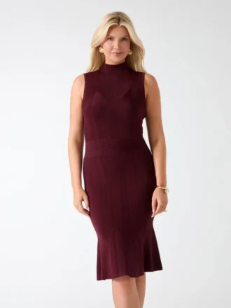 Adwoa-Kleid mit Stehkragen