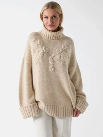 Ahlam Rollkragenpullover mit Stickerei