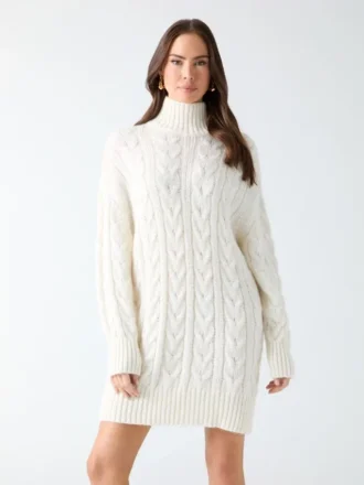 Aida Maxi-Pullover mit Zopfmuster