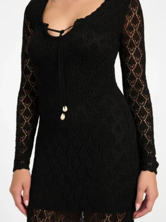 Alba Pointelle Maxikleid