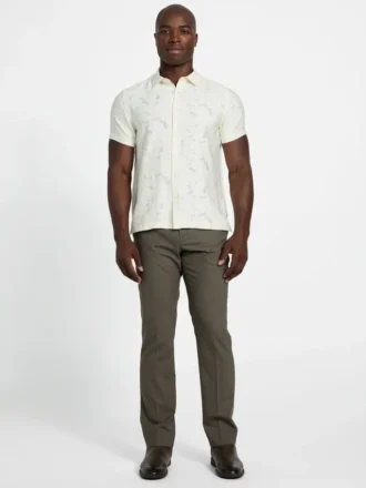 Alden Clip Jacquard-Bluse