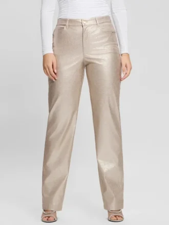 Ambra Metallic-Kunstleder-Hose