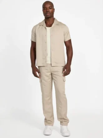 Ari Cargohose aus Leinen-Twill