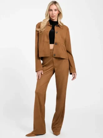 Aria Jacke aus Kunstwildleder