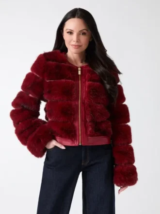 Arielle kurze Kunstfell-Jacke