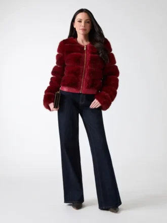Arielle kurze Kunstfell-Jacke