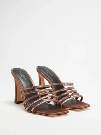 Baguette-Strass-Pantolette Baguette-Strass-Pantolette