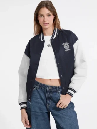 Bestickte College-Jacke