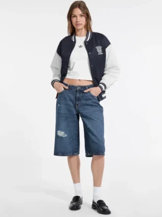 Bestickte College-Jacke