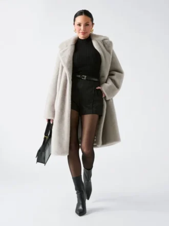 Bianca Kunstfellmantel