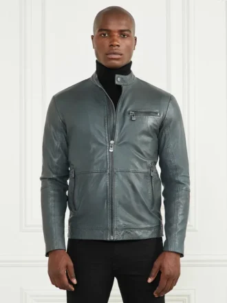 Bikerjacke aus echtem Leder