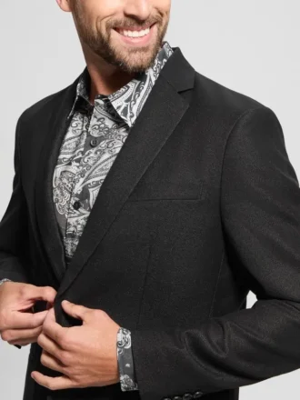 Blazer aus schimmerndem Twill