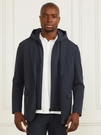 Blazer mit abnehmbarer Kapuzen-Weste