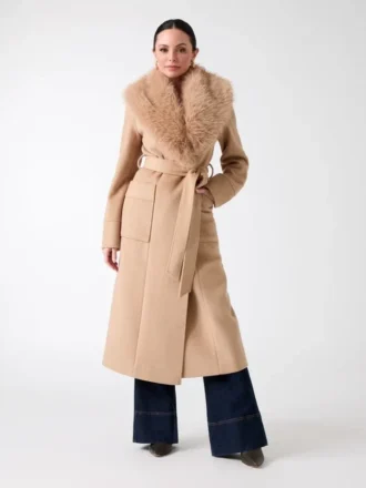 Charlize Mantel aus Wollmischung