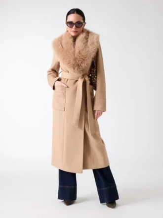 Charlize Mantel aus Wollmischung