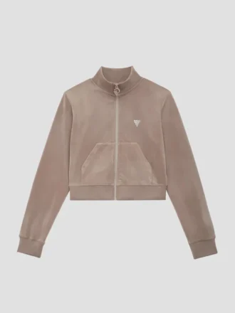 Eco Couture Sweatshirt mit durchgehendem Reißverschluss
