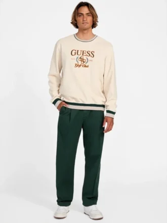 Eco-Fleece-Sweatshirt mit Rundhalsausschnitt