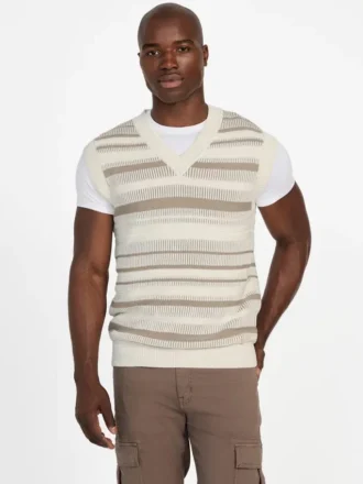 Eco Giffard gestreifter Pullover-Westen