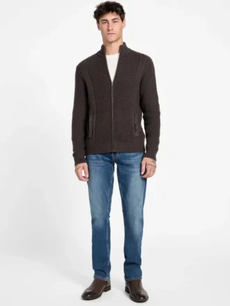 Eco Ryder Strickjacke mit Waffelstruktur