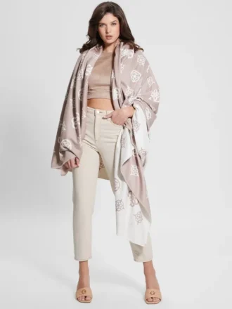 Fleece-Decke mit Peony-Muster