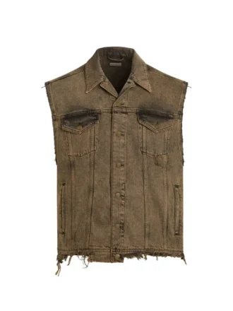 Getönte Denim-Trucker-Weste