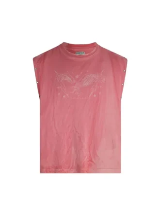 Gewaschenes Tanktop mit Grafik