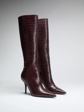 Gressa kniehohe Kunstlederstiefel