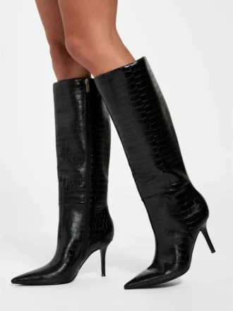 Gressa kniehohe Kunstlederstiefel