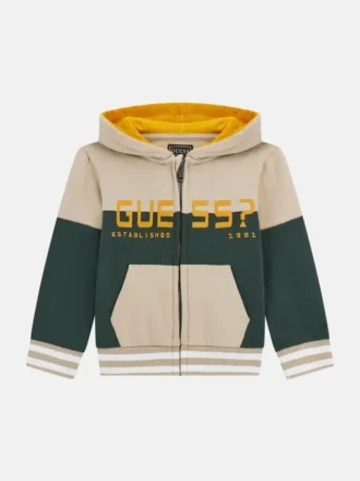 Öko-Fleece-Sweatshirt mit Farbblock-Design (3M-7)