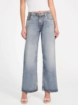 Ökologische Baggy-Jeans mit niedriger Leibhöhe Ökologische Baggy-Jeans mit niedriger Leibhöhe