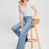 Ökologische Slouchy-Jeans mit niedriger Leibhöhe Ökologische Slouchy-Jeans mit niedriger Leibhöhe