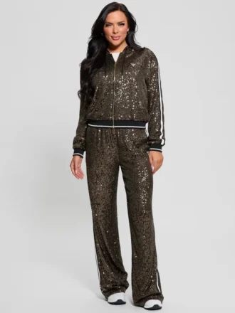 Lange, gerade Hose mit Mini-Pailletten Lange, gerade Hose mit Mini-Pailletten