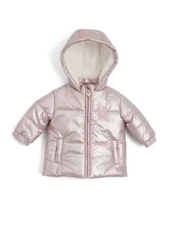 Metallic-Puffer-Strampler (0–24 Monate)