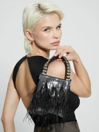 Misae Mini-Shopper mit Pailletten