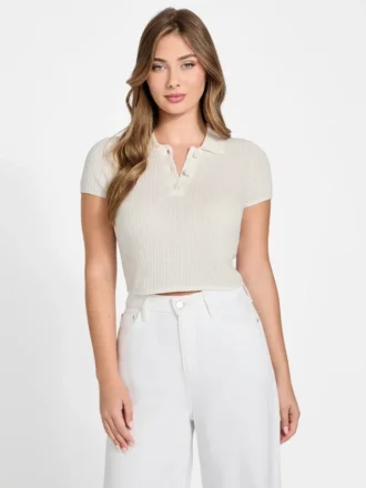 Mona Chenille Crop-Polo
