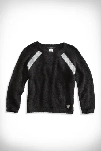 Pullover aus Kunstfell mit Pailletten für kleine Mädchen (2–6X)