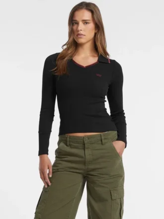 Schmal geschnittenes Polohemd mit gesticktem Logo